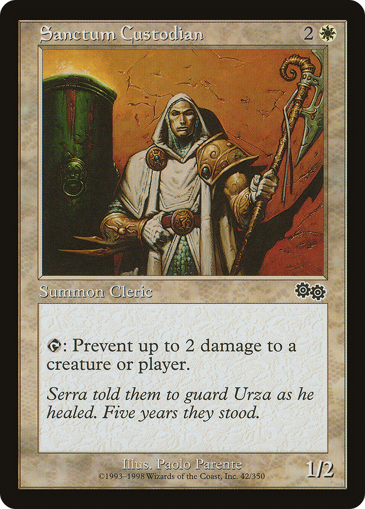Sanctum Custodian [Urza's Saga]-1
