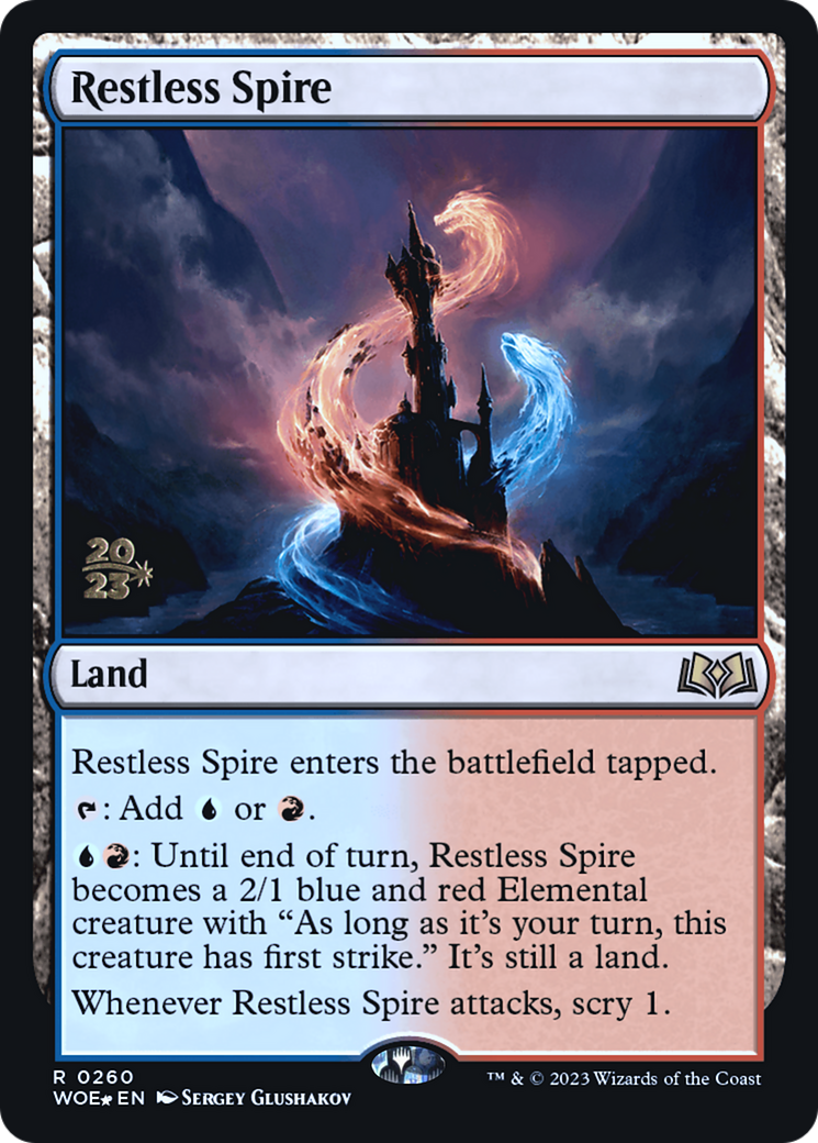 Restless Spire [Wilds of Eldraine Prerelease Promos]-1