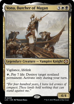 Vona, Butcher of Magan (LCC-293) - The Lost Caverns of Ixalan Commander-1