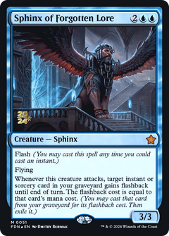 Sphinx of Forgotten Lore [Foundations Prerelease Promos]-1