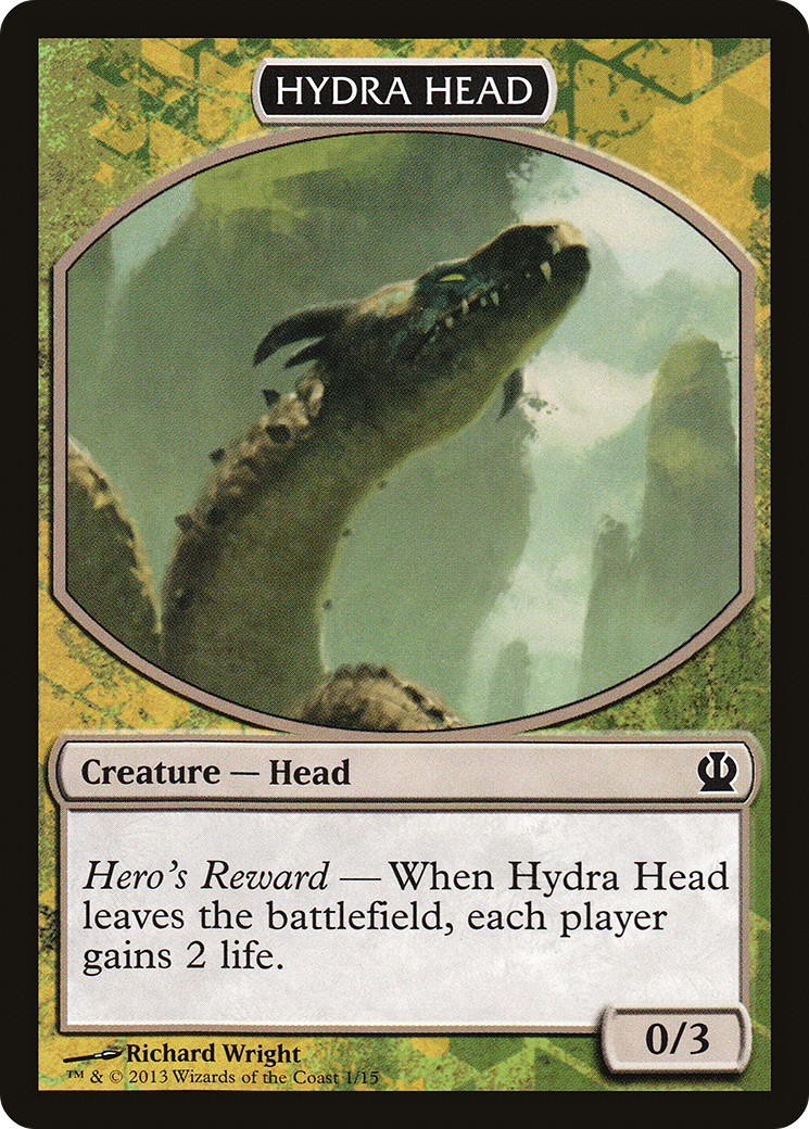 Hydra Head Token [Theros Face the Hydra]-1