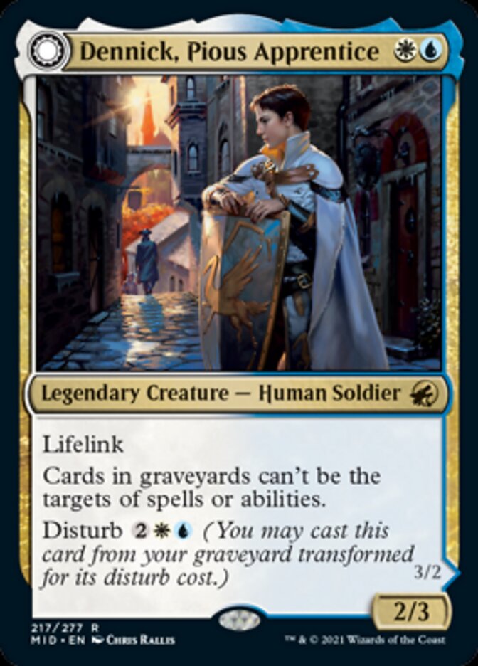 Dennick, Pious Apprentice // Dennick, Pious Apparition [Innistrad: Midnight Hunt]-1