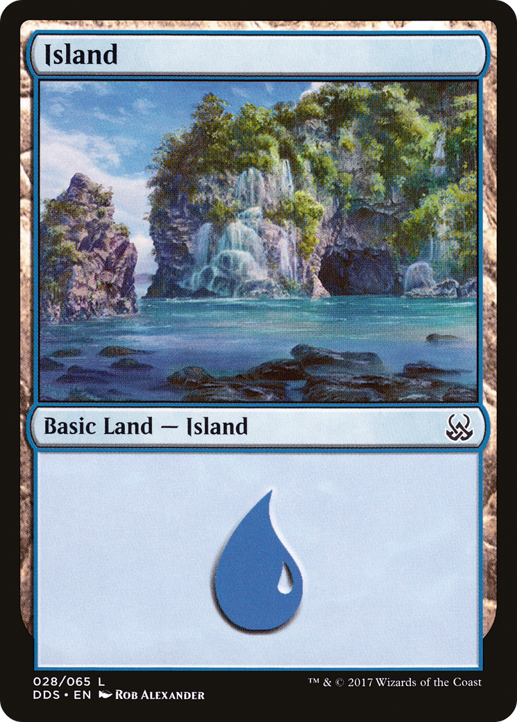 Island (28) [Duel Decks: Mind vs. Might]-1