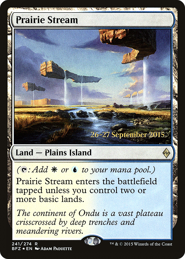 Prairie Stream [Battle for Zendikar Prerelease Promos]-1