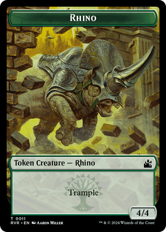 Rhino (TRVR-011) - Ravnica Remastered Tokens Foil-1