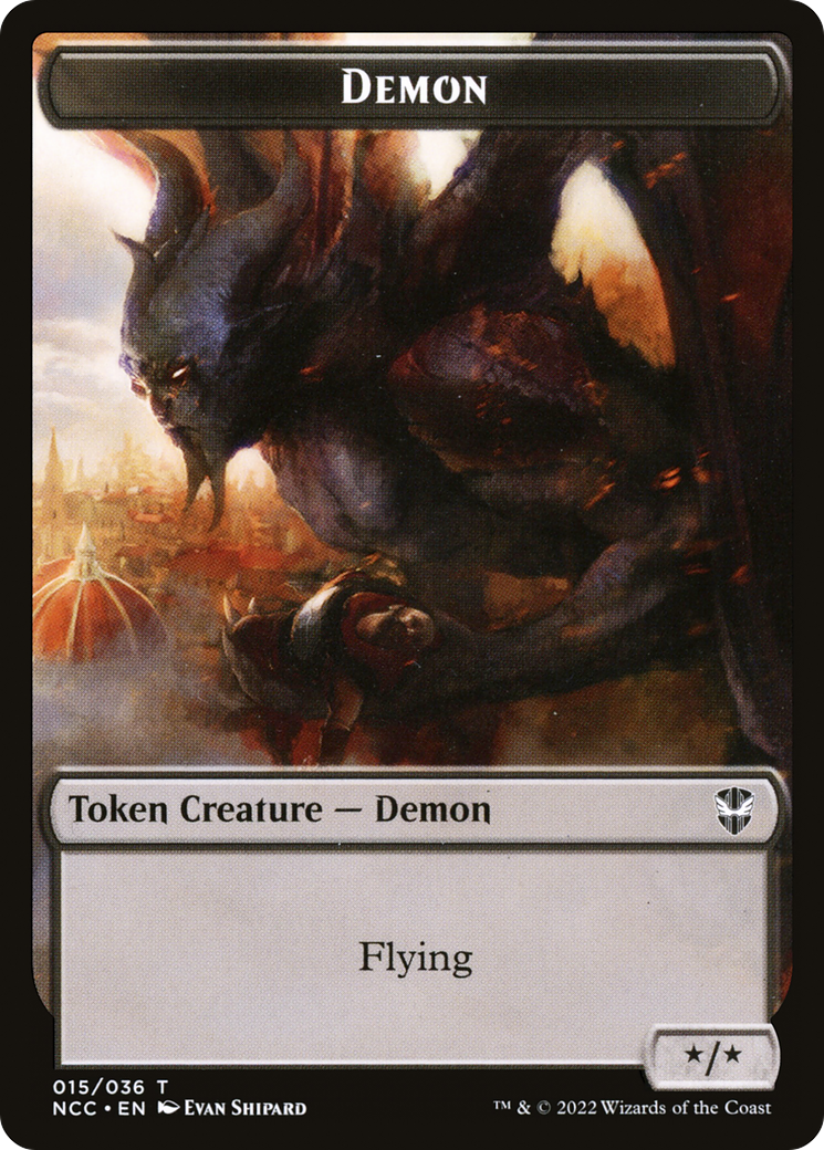 Demon (TNCC-015) - New Capenna Commander Tokens Foil-1
