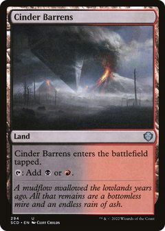 Cinder Barrens [Starter Commander Decks]-1