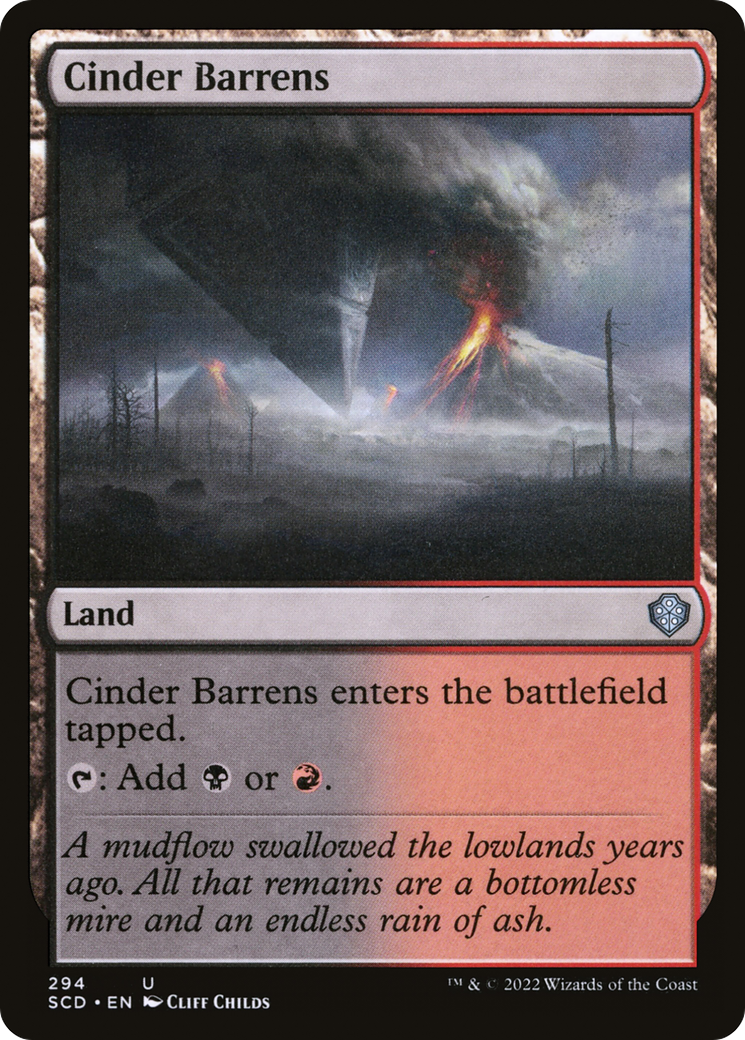 Cinder Barrens [Starter Commander Decks]-1
