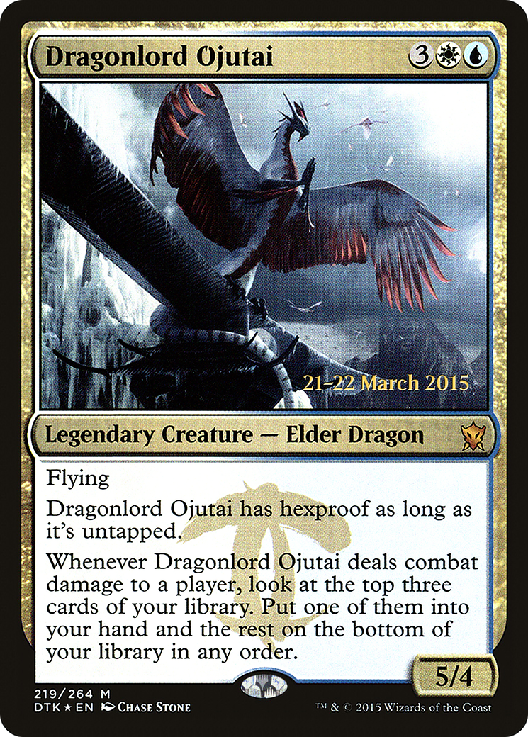 Dragonlord Ojutai [Dragons of Tarkir Prerelease Promos]-1