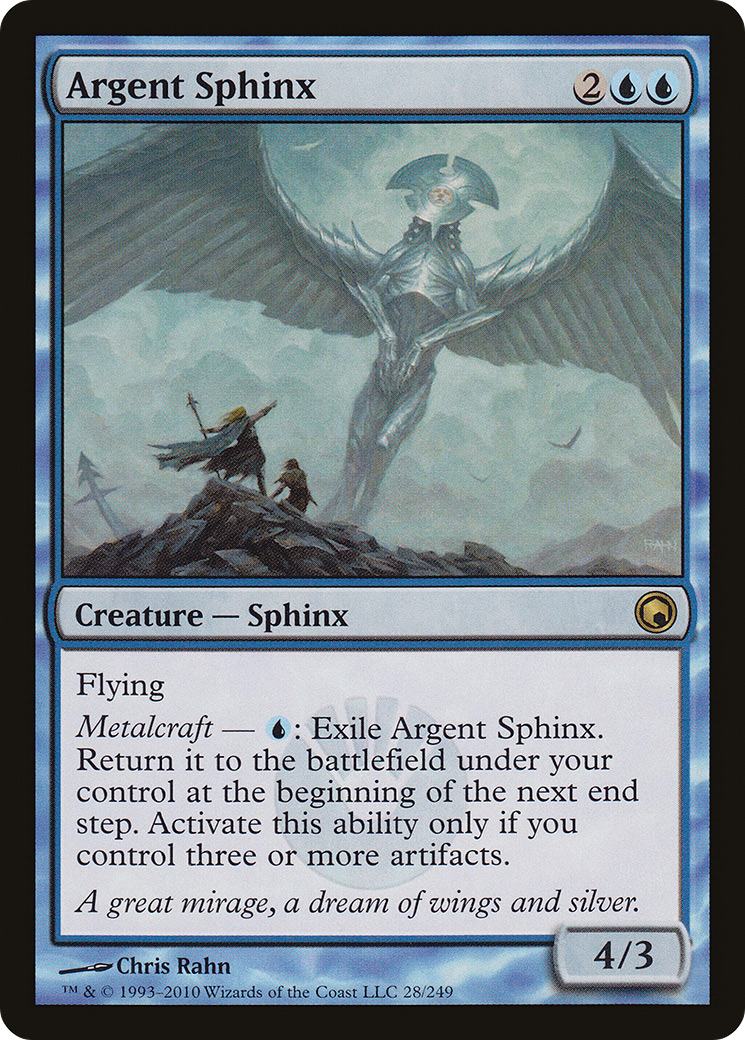 Argent Sphinx [Scars of Mirrodin]-1