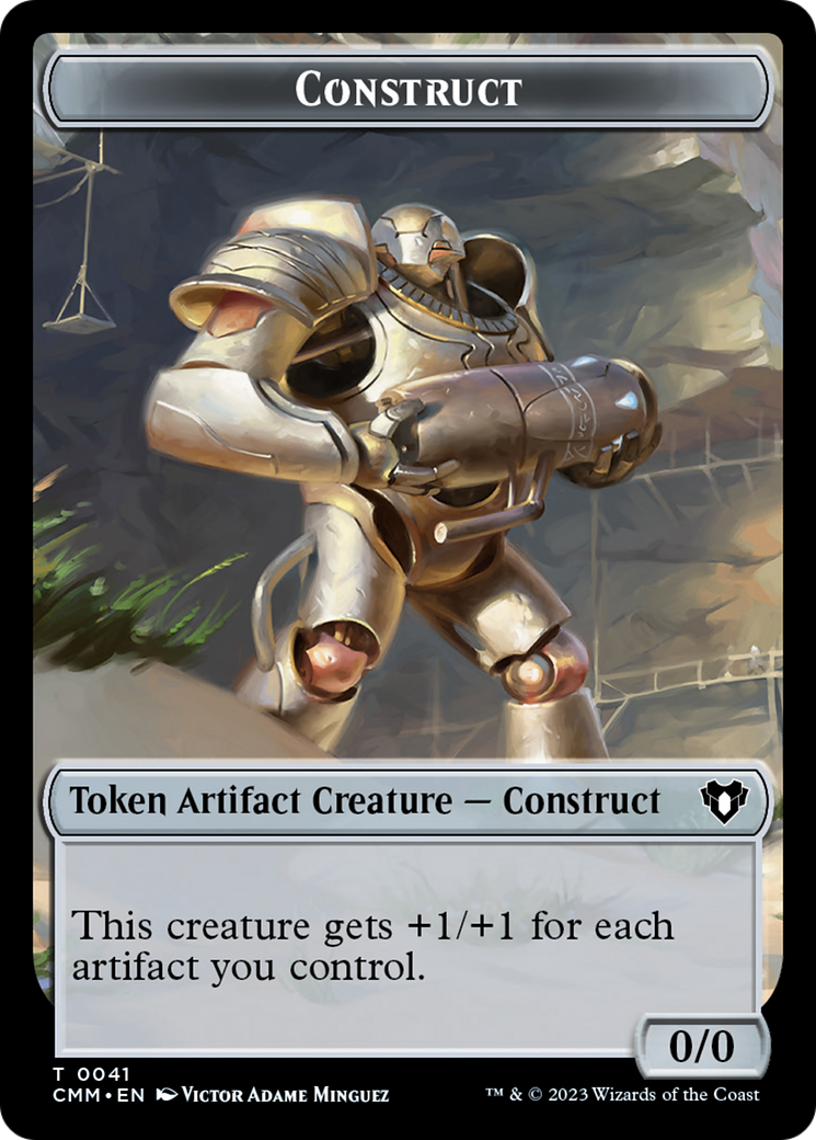City's Blessing // Construct (41) Double-Sided Token [Commander Masters Tokens]-2