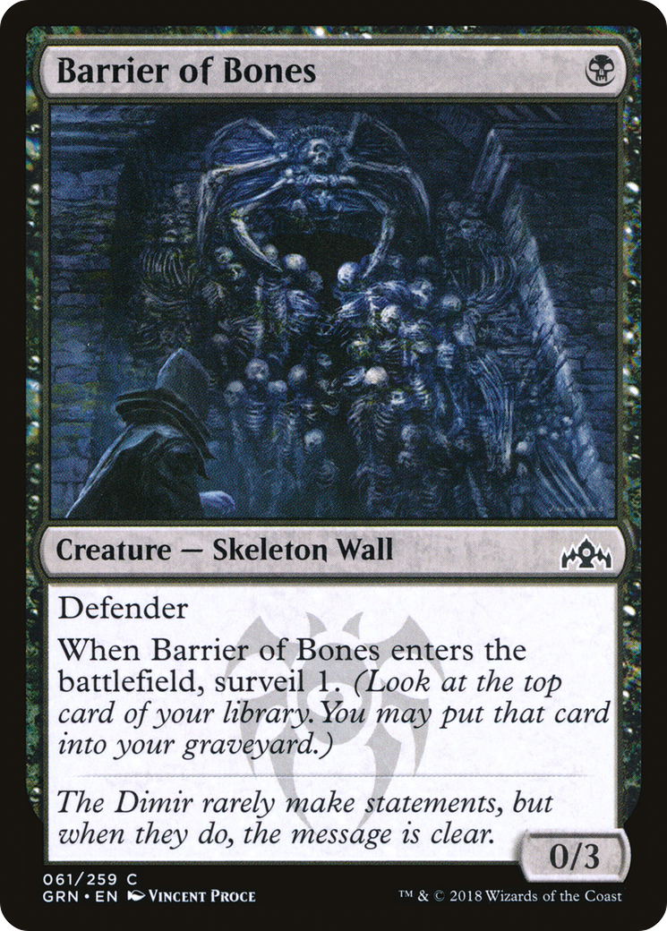 Barrier of Bones [Guilds of Ravnica]-1