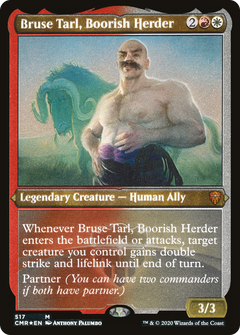 Bruse Tarl, Boorish Herder (Etched) [Commander Legends]-1