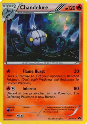Chandelure (20/99) (Cracked Ice Holo) [Black & White: Next Destinies]-1