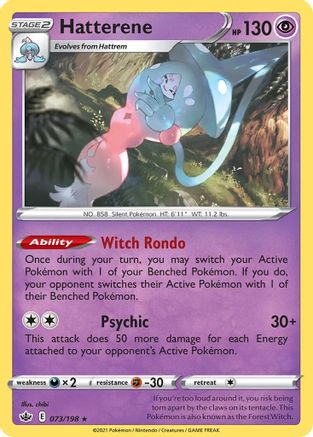 Hatterene (073/198) (Theme Deck Exclusive) [Sword & Shield: Chilling Reign]-1