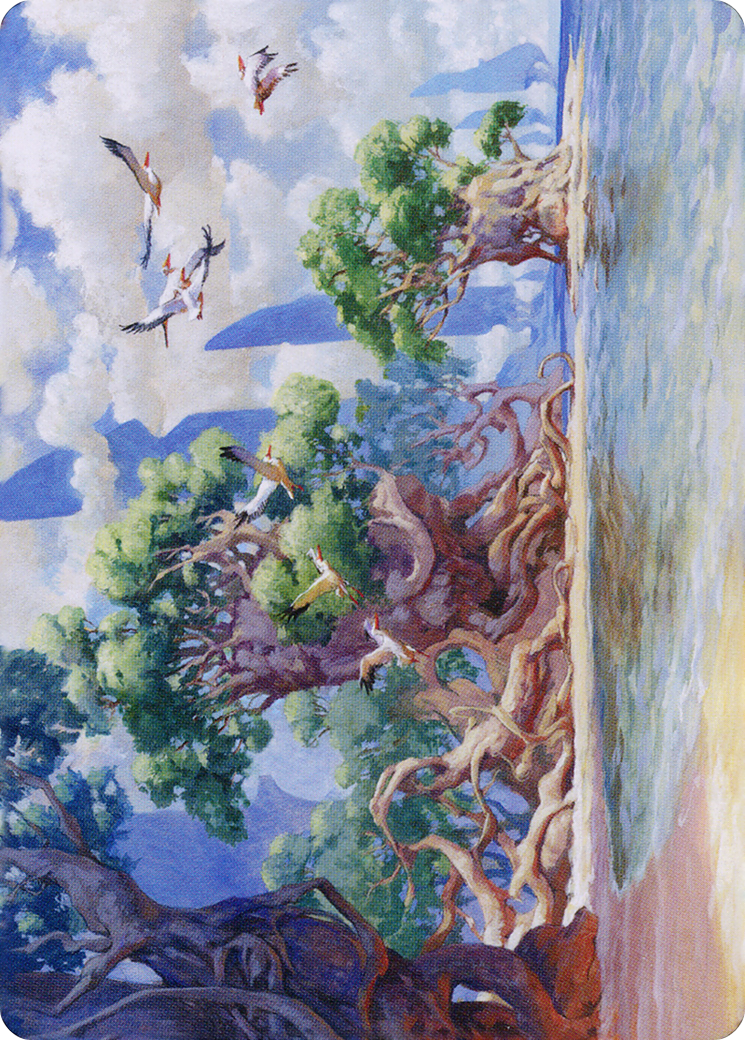 Yavimaya Coast // Yavimaya Coast (ADMU-061) - Dominaria United Art Series (Borderless)-3