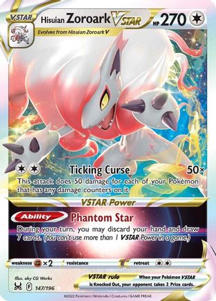 Hisuian Zoroark VSTAR (147/196) [Sword & Shield: Lost Origin]-1