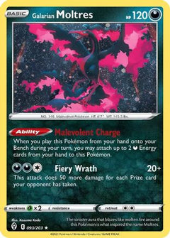 Galarian Moltres (093/203) (Cosmos Holo) [Sword & Shield: Evolving Skies]-1