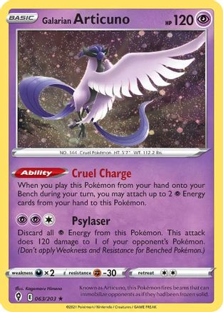 Galarian Articuno (063/203) (Cosmos Holo) [Sword & Shield: Evolving Skies]-1
