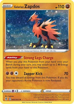 Galarian Zapdos (082/203) (Cosmos Holo) [Sword & Shield: Evolving Skies]-1