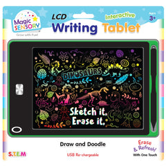 "8.5"" Interactive LCD Writing Tablet - Green Dino (USB Rechargeable)"