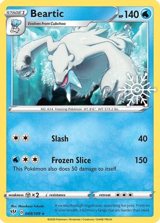 Beartic (049/189) (Holiday Calendar) [Sword & Shield: Darkness Ablaze]-1