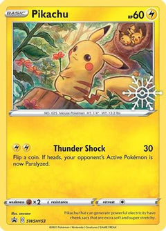 Pikachu (SWSH153) (Holiday Calendar) [Sword & Shield: Black Star Promos]-1