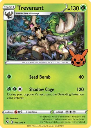 Trevenant (015/192) [Trick or Trade]-1