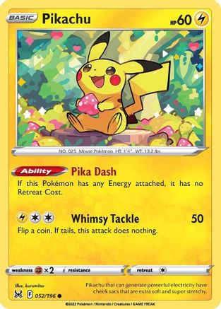 Pikachu (052/196) [Sword & Shield: Lost Origin]-1