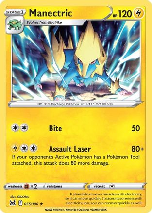 Manectric (055/196) [Sword & Shield: Lost Origin]-1
