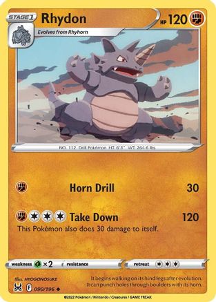 Rhydon (090/196) [Sword & Shield: Lost Origin]-1
