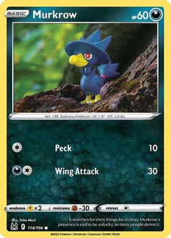 Murkrow (114/196) [Sword & Shield: Lost Origin]-1