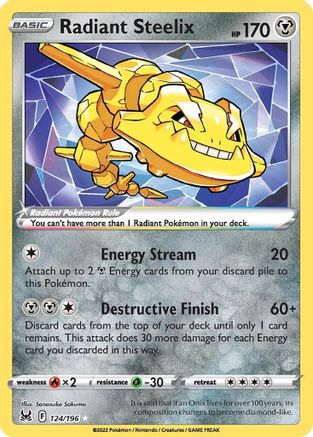 Radiant Steelix (124/196) [Sword & Shield: Lost Origin]-1