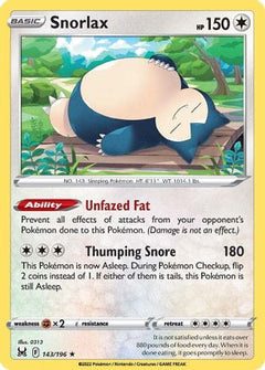 Snorlax (143/196) [Sword & Shield: Lost Origin]-1