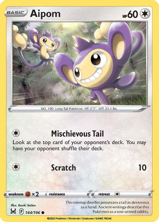Aipom (144/196) [Sword & Shield: Lost Origin]-1