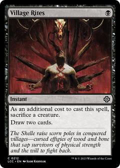 Village Rites (LCC-212) - The Lost Caverns of Ixalan Commander-1