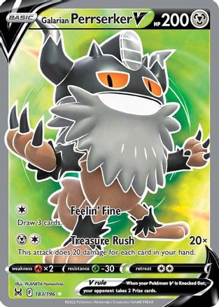 Galarian Perrserker V (183/196) [Sword & Shield: Lost Origin]-1