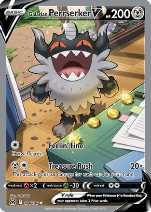 Galarian Perrserker V (184/196) [Sword & Shield: Lost Origin]-1