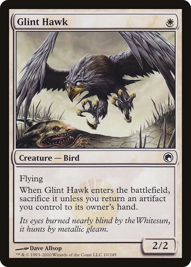 Glint Hawk [Scars of Mirrodin]-1