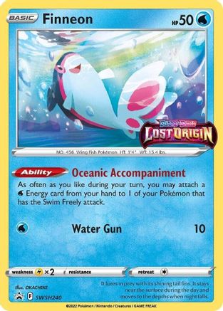 Finneon (SWSH240) [Sword & Shield: Black Star Promos]-1