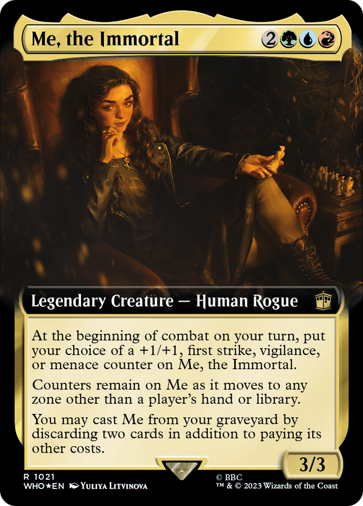 Me, the Immortal (Extended Art) (Surge Foil) [Doctor Who]-1