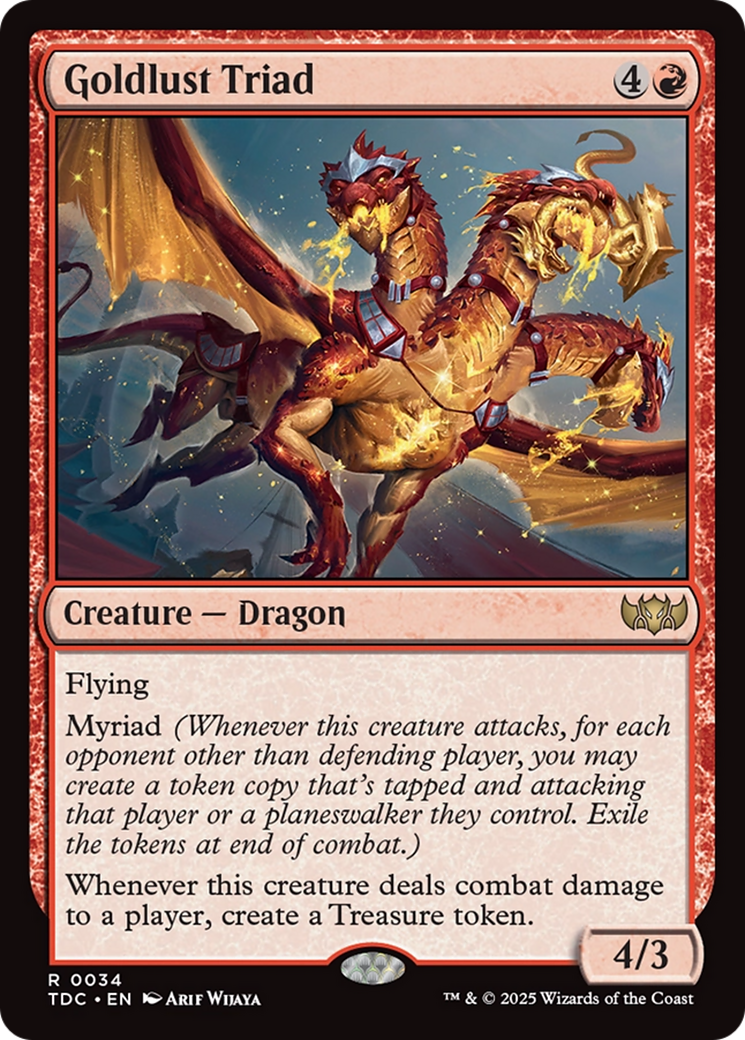 Goldlust Triad [Tarkir: Dragonstorm Commander]-1