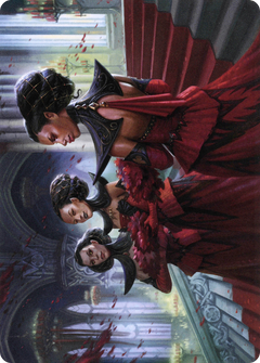 Olivia's Attendants // Olivia's Attendants (AVOW-047) - Crimson Vow Art Series (Borderless) Foil-3