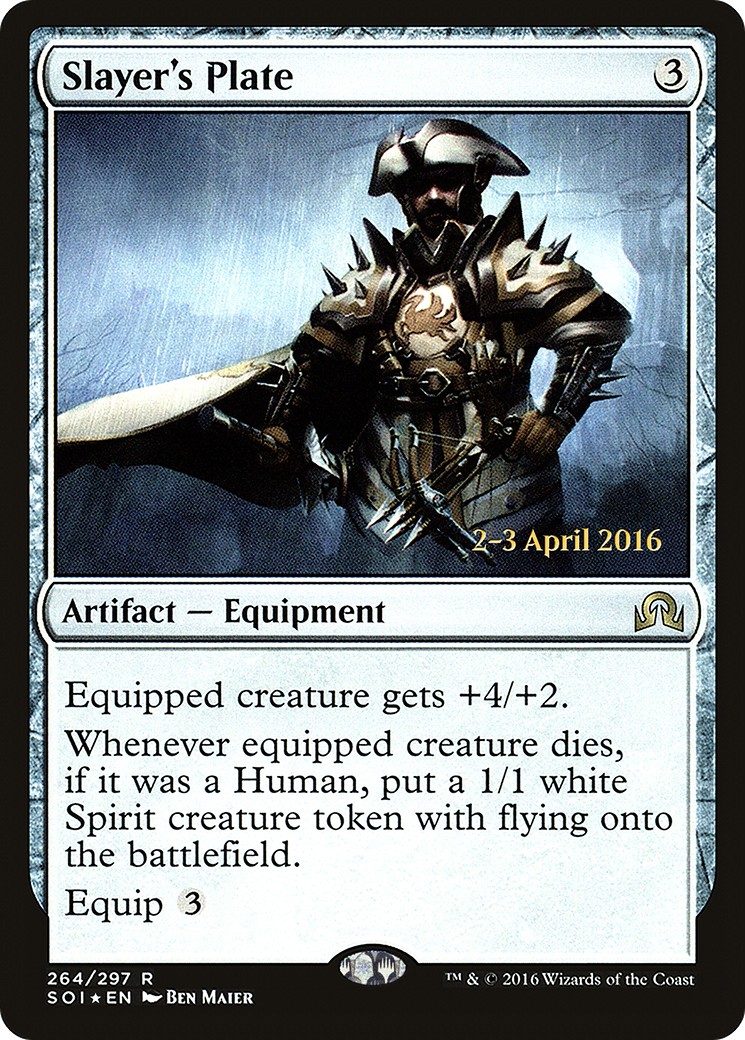 Slayer's Plate [Shadows over Innistrad Prerelease Promos]-1