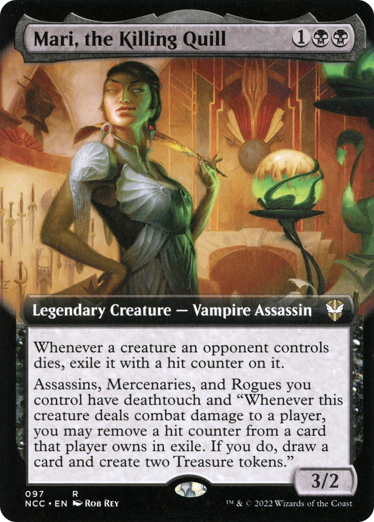 Mari, the Killing Quill (Extended Art) [Streets of New Capenna Commander]-1