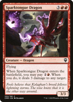 Sparktongue Dragon [Commander Legends]-1
