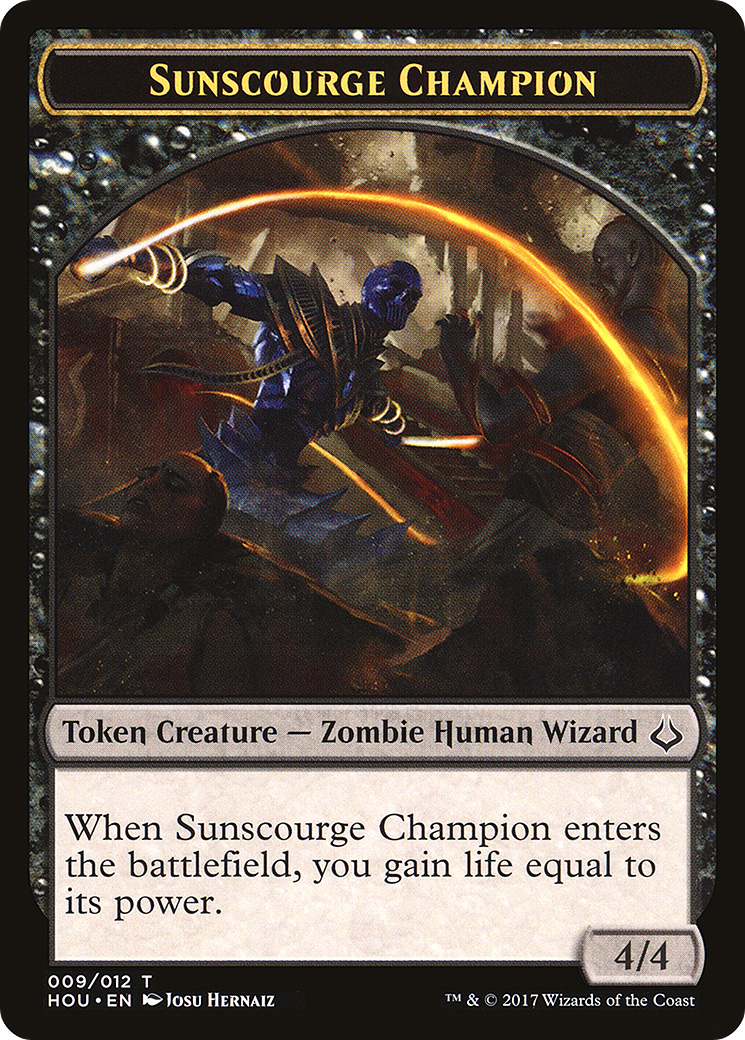 Sunscourge Champion Token [Hour of Devastation Tokens]-1