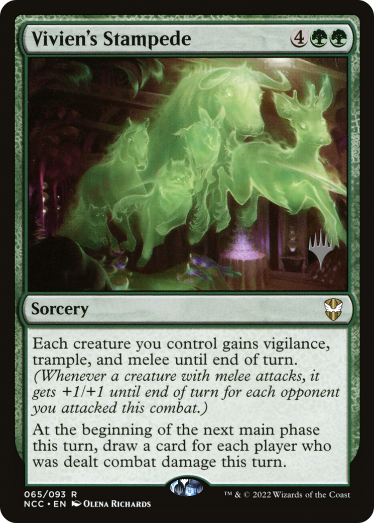 Vivien's Stampede (PPSNC-065) - New Capenna Commander Promos Foil-1