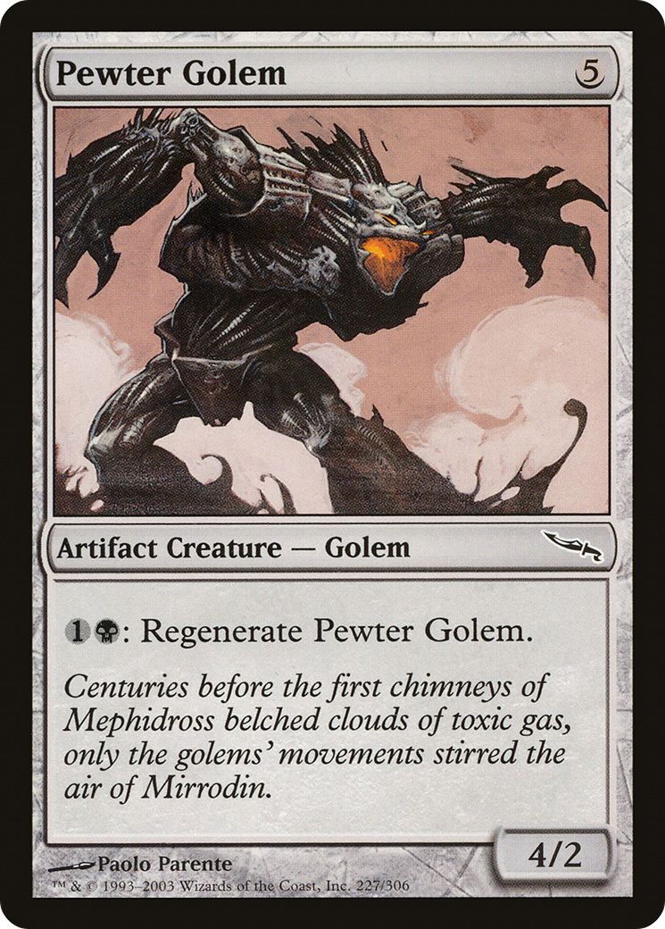 Pewter Golem [Mirrodin]-1