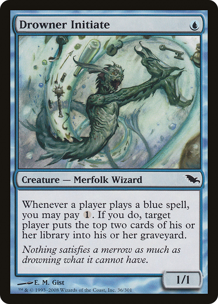 Drowner Initiate [Shadowmoor]-1